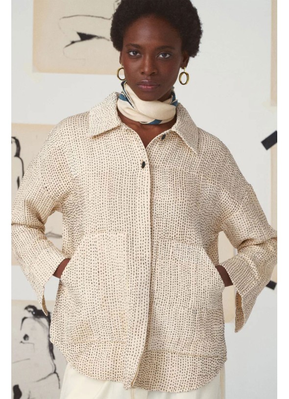 PAÑUELO CUADRADO CREMA SUZANNE