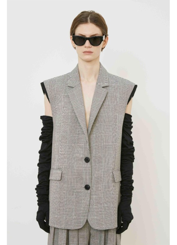 CHALECO BLANCO / NEGRO