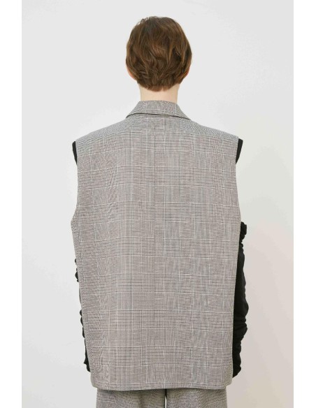 CHALECO BLANCO / NEGRO