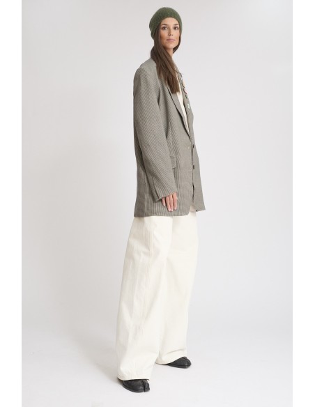 CHAQUETA CRESCENDO NEGRO/CRUDO