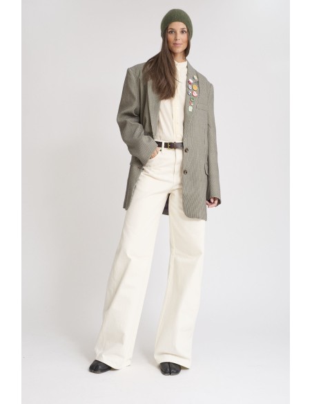 CHAQUETA CRESCENDO NEGRO/CRUDO