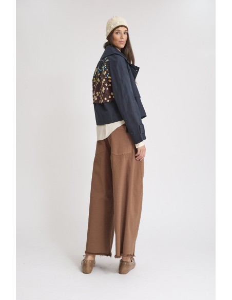 TRENCH CORTA COLOR NOCHE VOLVER