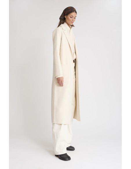 ABRIGO CLASICO CREMA