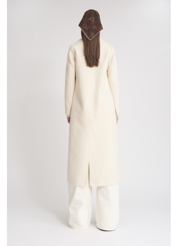 ABRIGO CLASICO CREMA