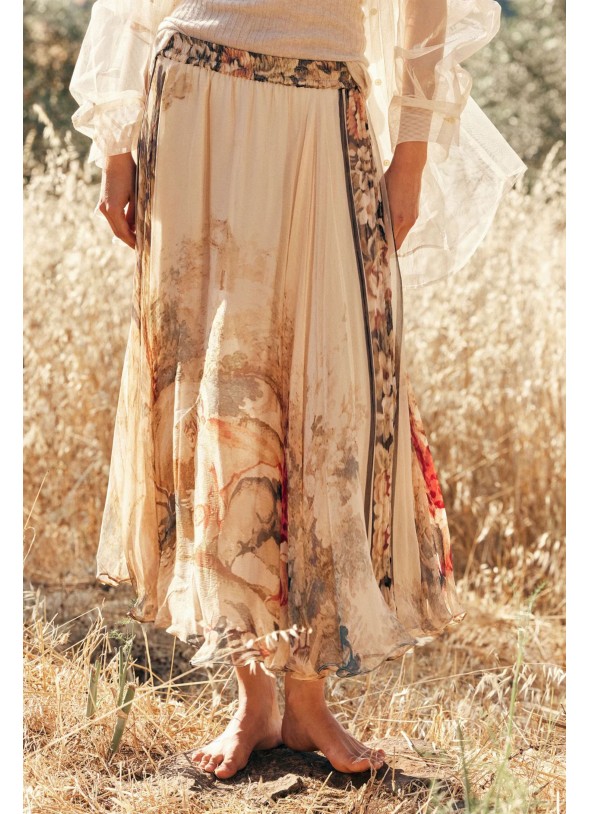 FALDA ESTAMPADA VISCOSA