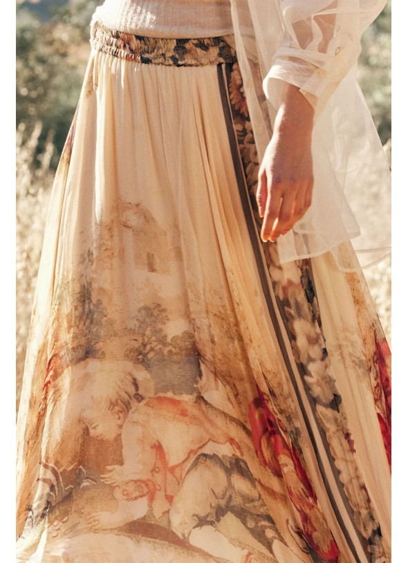 FALDA ESTAMPADA VISCOSA