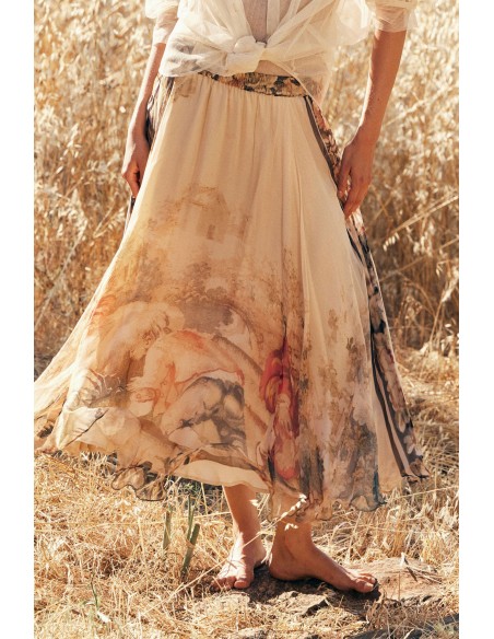 FALDA ESTAMPADA VISCOSA