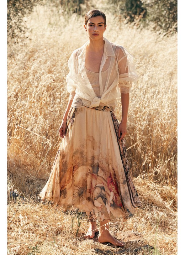 FALDA ESTAMPADA VISCOSA