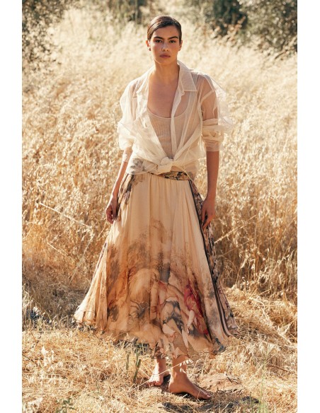 FALDA ESTAMPADA VISCOSA