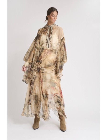 FALDA ESTAMPADA VISCOSA