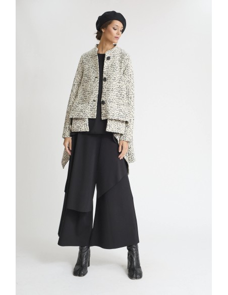 CHAQUETA ASIMETRICA NEGRA ARTISTI