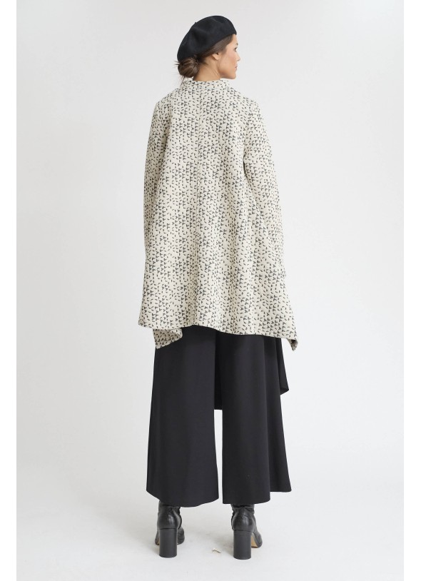 CHAQUETA ASIMETRICA NEGRA ARTISTI