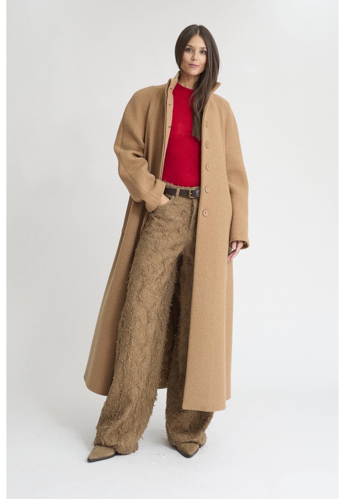 ABRIGO LANA CAMEL