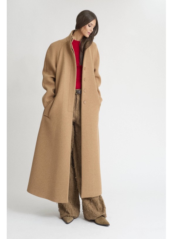 ABRIGO LANA CAMEL