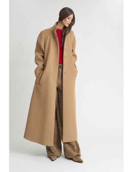 ABRIGO LANA CAMEL