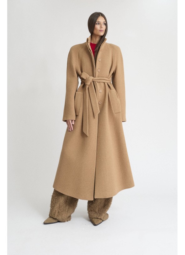 ABRIGO LANA CAMEL