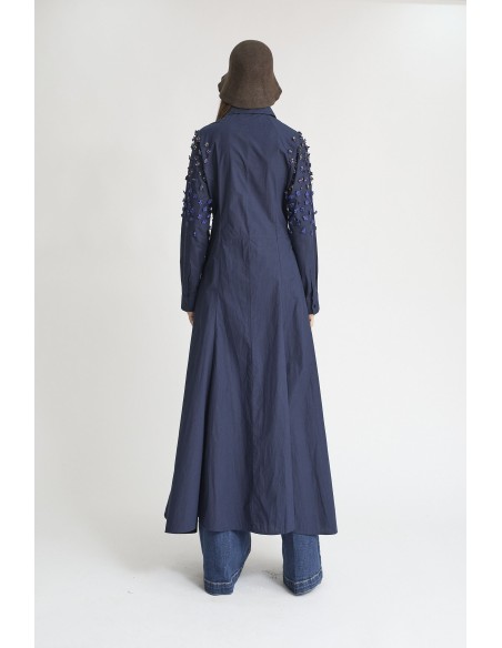 VESTIDO BORDADO COLOR NOCHE