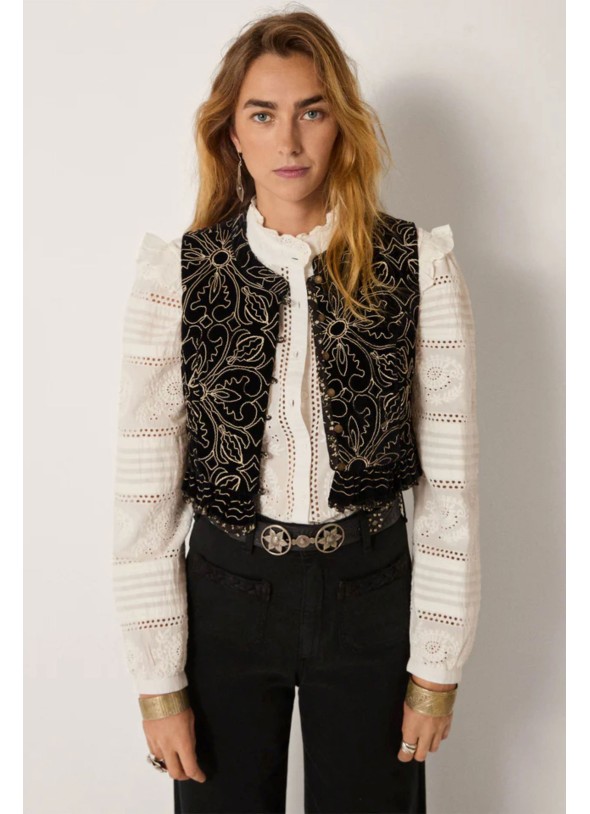 CHALECO MARCELINE NEGRO