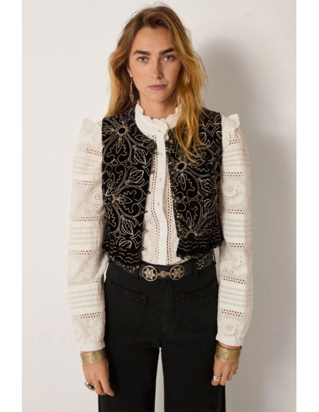 CHALECO MARCELINE NEGRO