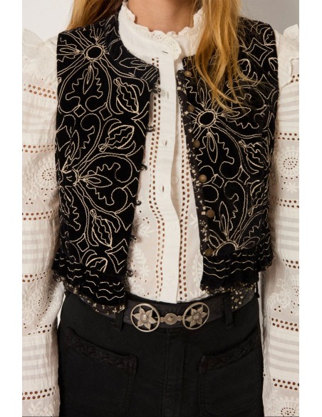 CHALECO MARCELINE NEGRO