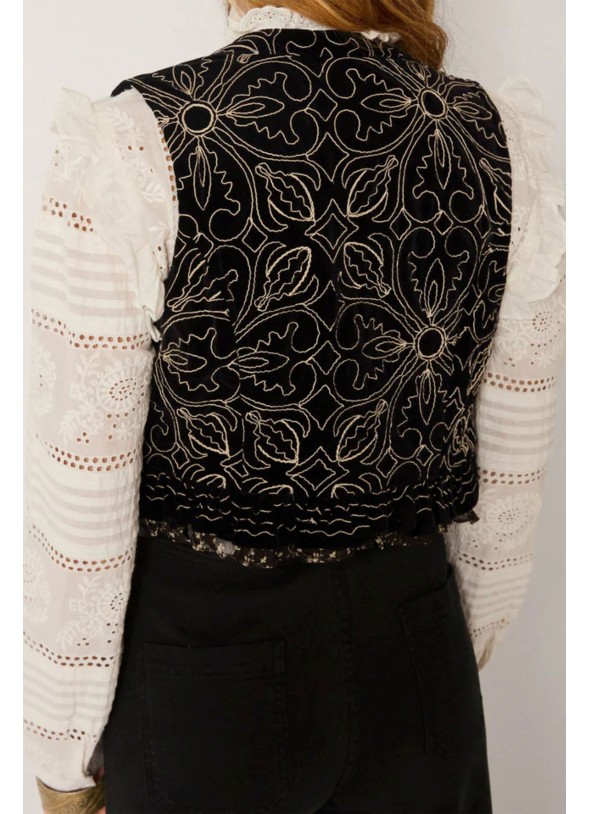 CHALECO MARCELINE NEGRO