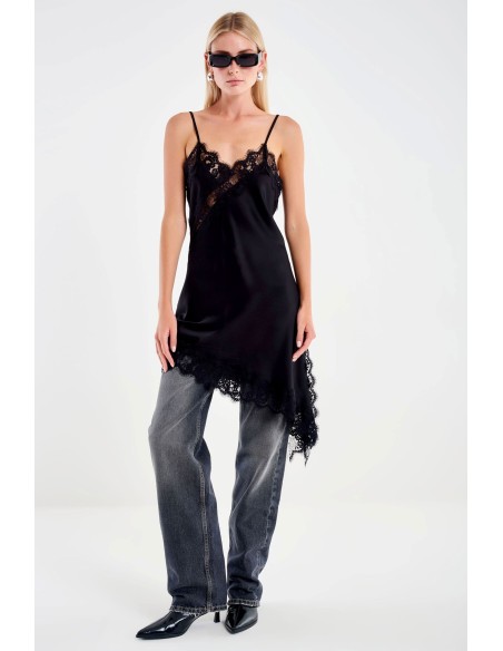 VESTIDO LENCERO NEGRO