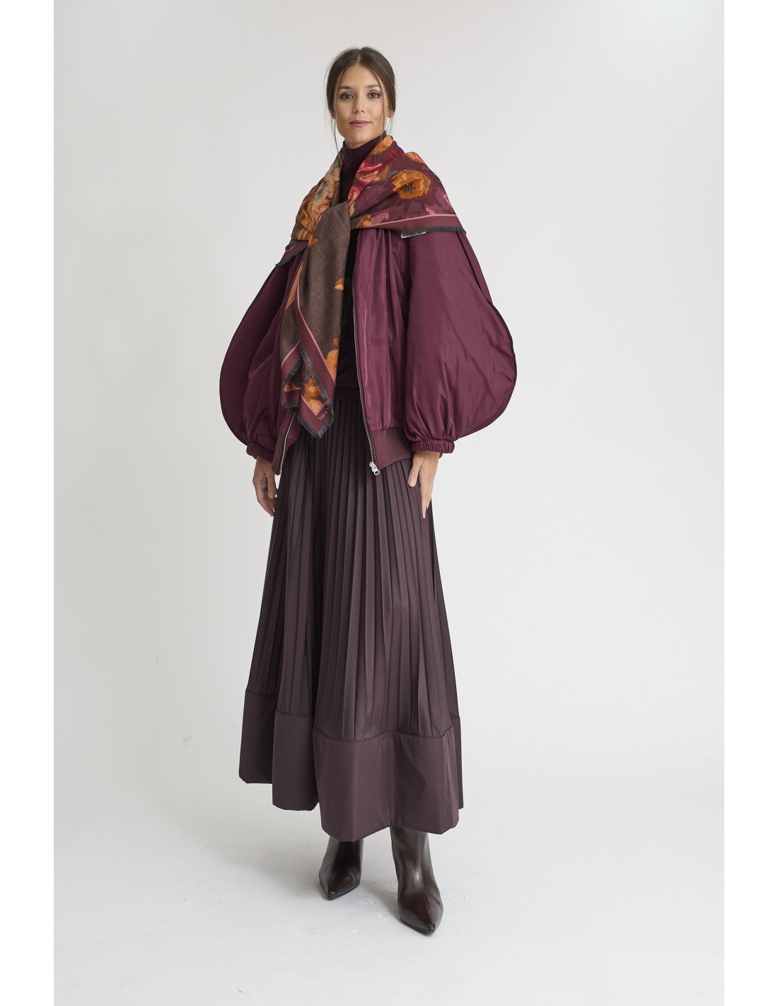 BUFANDA LARGA DAISY VERDE OLIVA