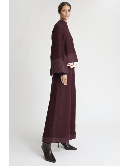 SUDADERA CORTA BURDEOS