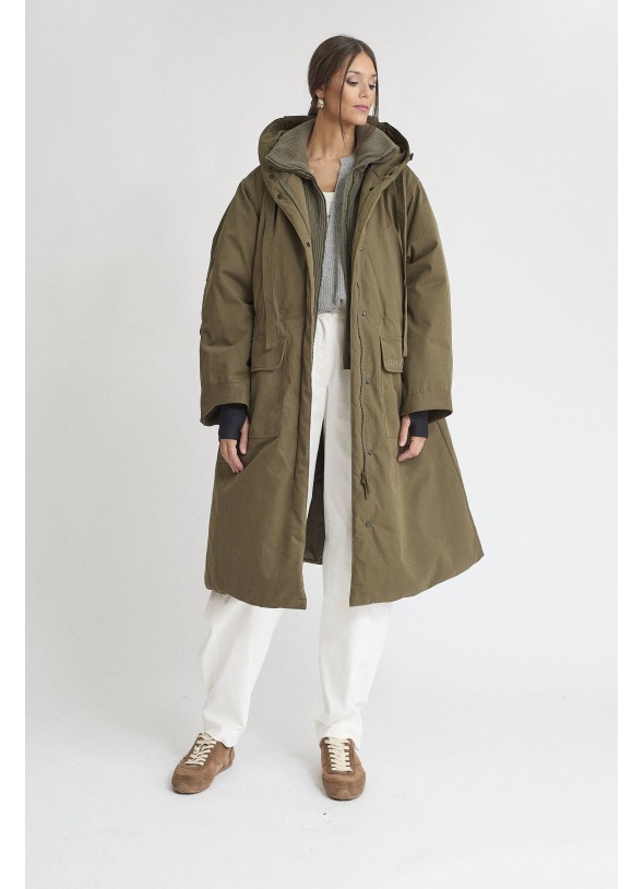 PARKA VERDE OLIVA