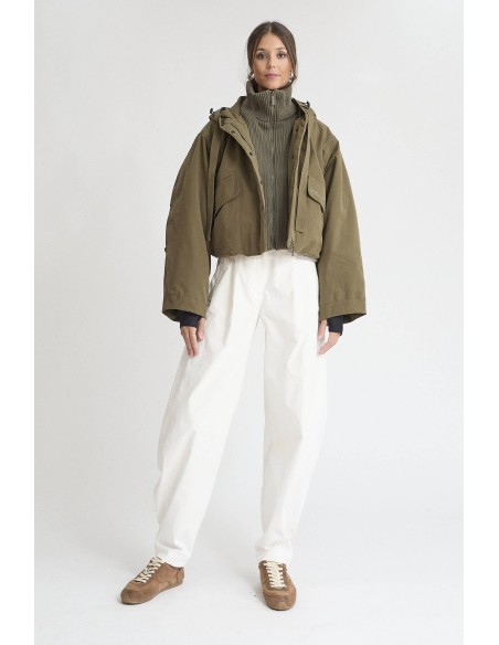 PARKA CORTA VERDE OLIVA