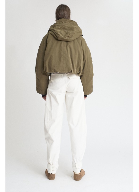 PARKA CORTA VERDE OLIVA