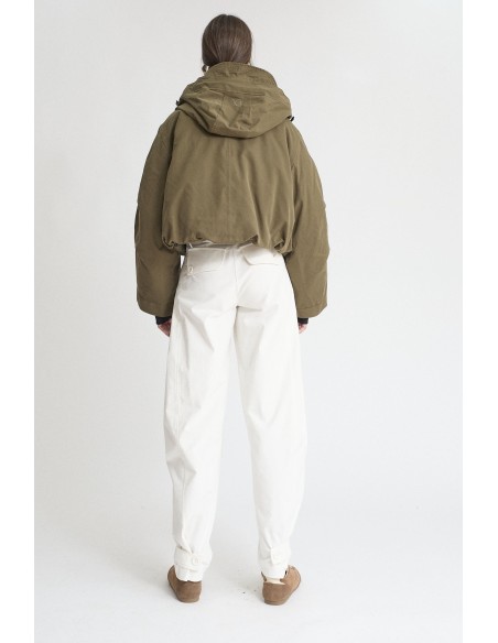 PARKA CORTA VERDE OLIVA