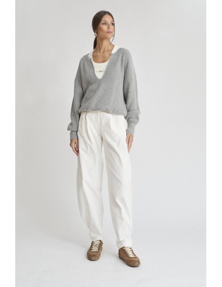 JERSEY PICO CASHMERE GRIS