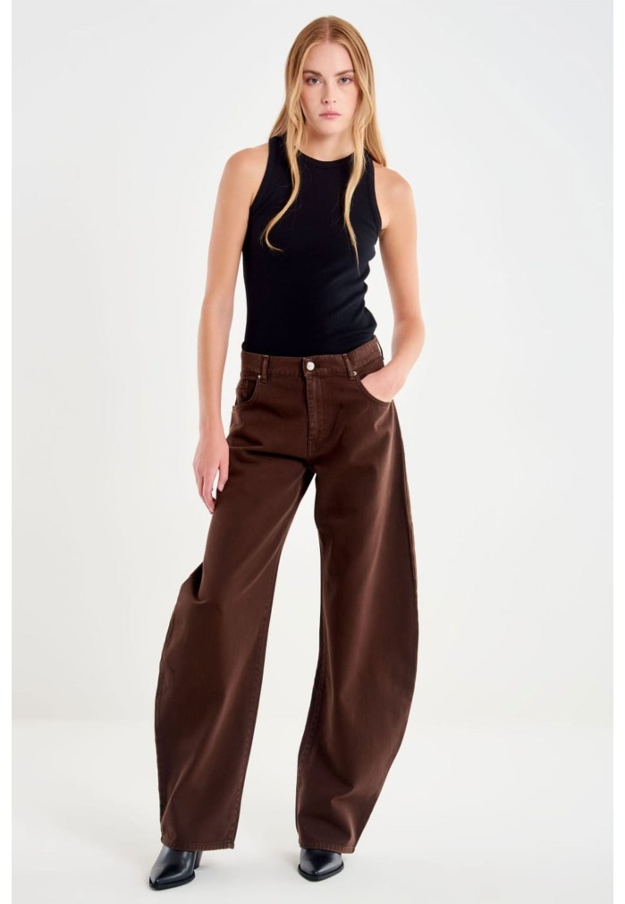 PANTALON BALLON MARRON