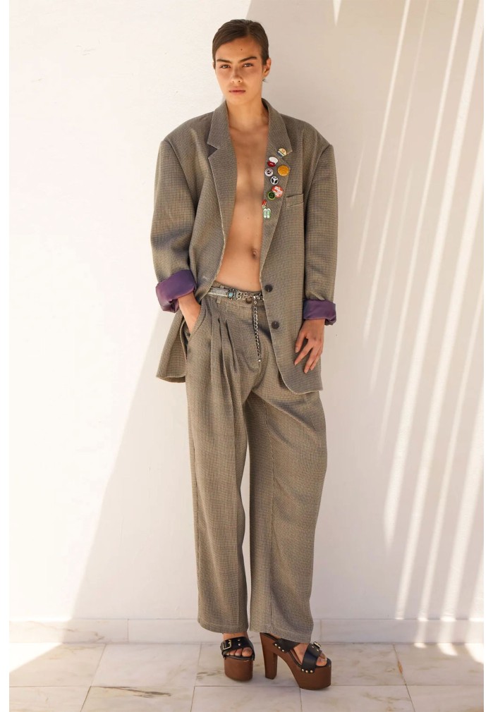 PANTALON CLASS NEGRO/CRUDO 2