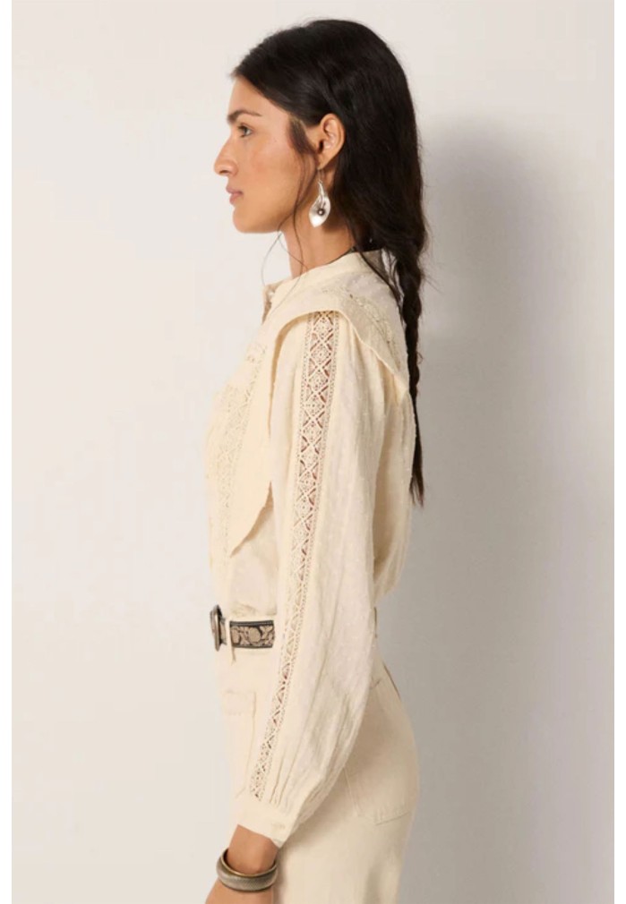 CAMISA ROMANTICA BLANCA 2