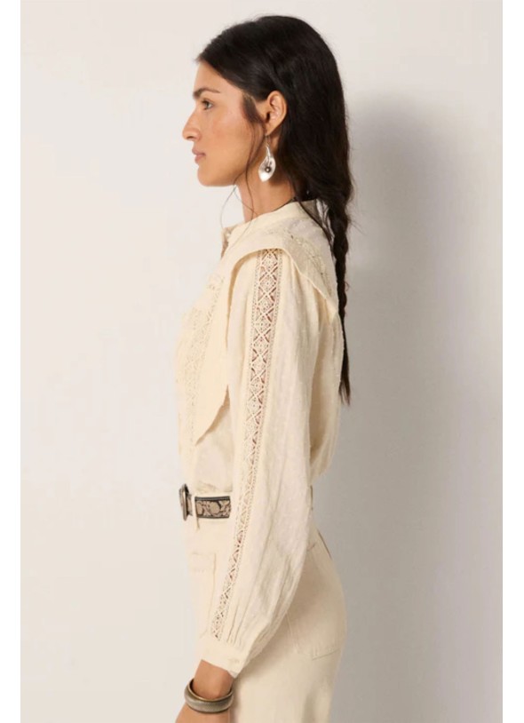 CAMISA ROMANTICA BLANCA