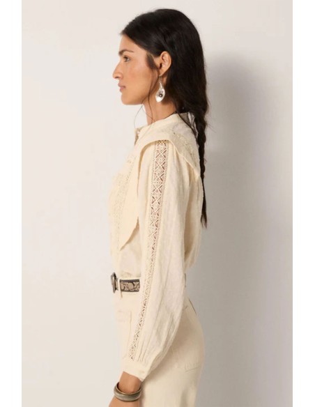 CAMISA ROMANTICA BLANCA