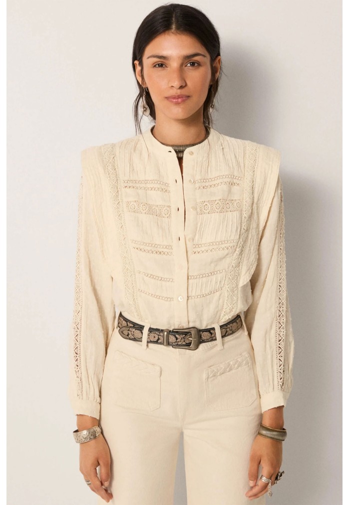 CAMISA ROMANTICA BLANCA