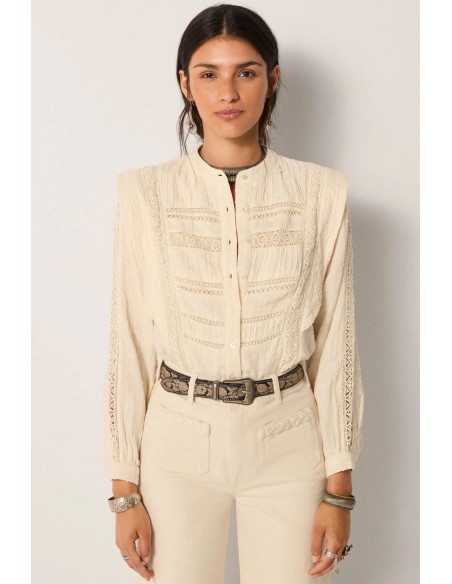 CAMISA ROMANTICA BLANCA