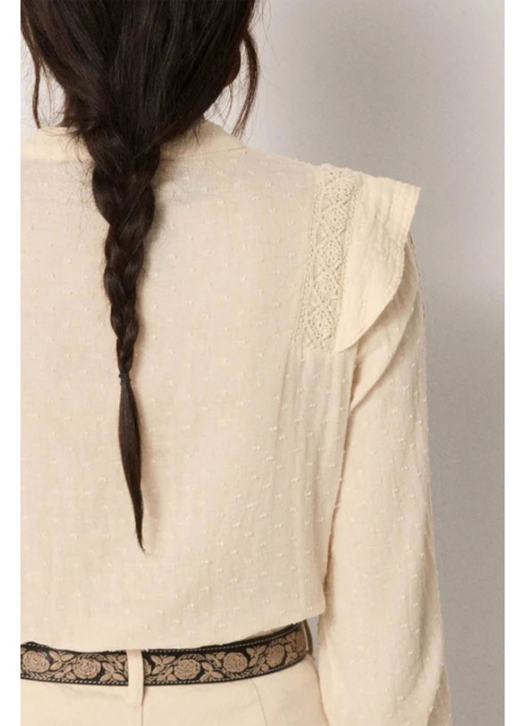 CAMISA ROMANTICA BLANCA