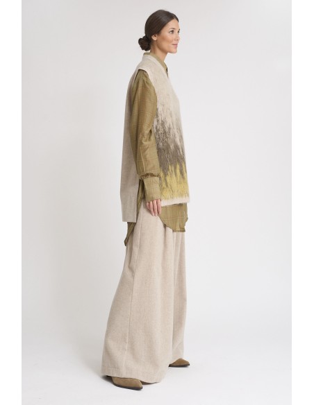 CHALECO BEIGE ALPACA