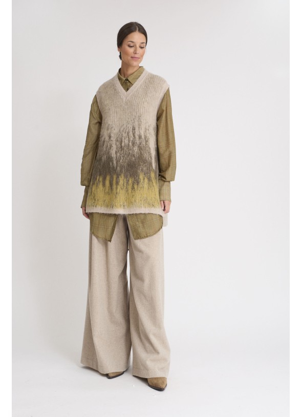 CHALECO BEIGE ALPACA