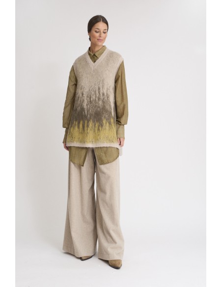 CHALECO BEIGE ALPACA